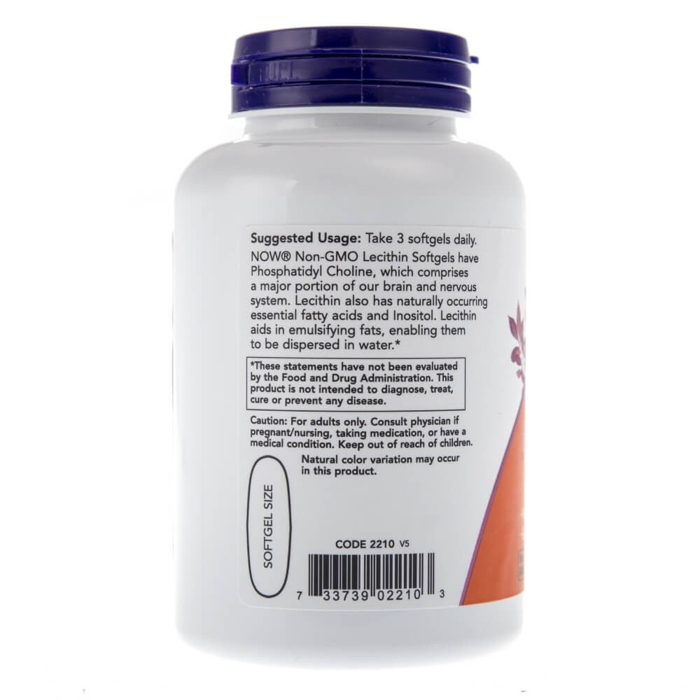 NOW FOODS GMO-vaba letsitiin 1200 mg – 100 kapslit