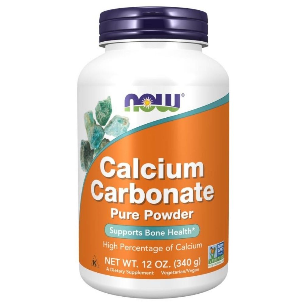 NOW FOODS kaltsium (kaltsiumkarbonaat) 600 mg – 340 g