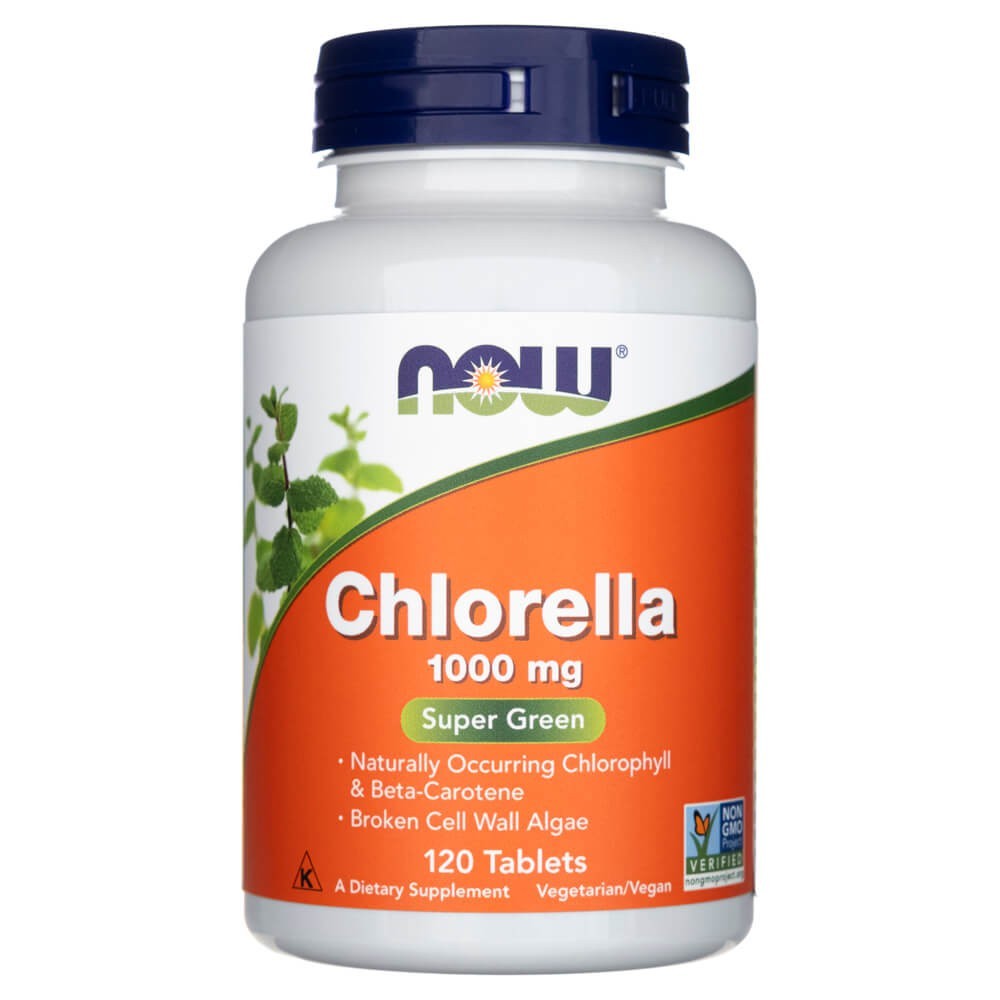 NOW FOODS klorella 1000 mg – 120 tabletti