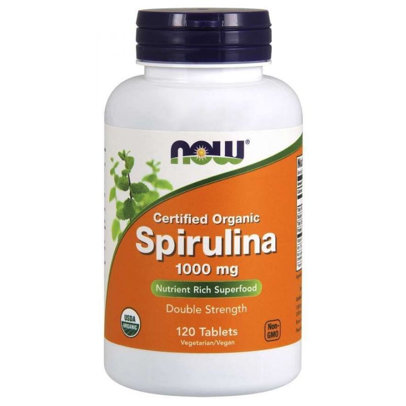 NOW FOODS Spirulina 1000 mg – 120 tabletti
