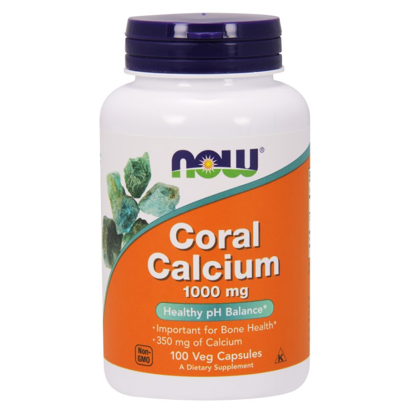 NOW FOODS korallkaltsium 1000 mg – 100 kapslit
