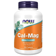 NOW FOODS Cal-Mag Stress Formula stressivastane kaltsium, magneesium, B-vitamiinid – 100 tabletti