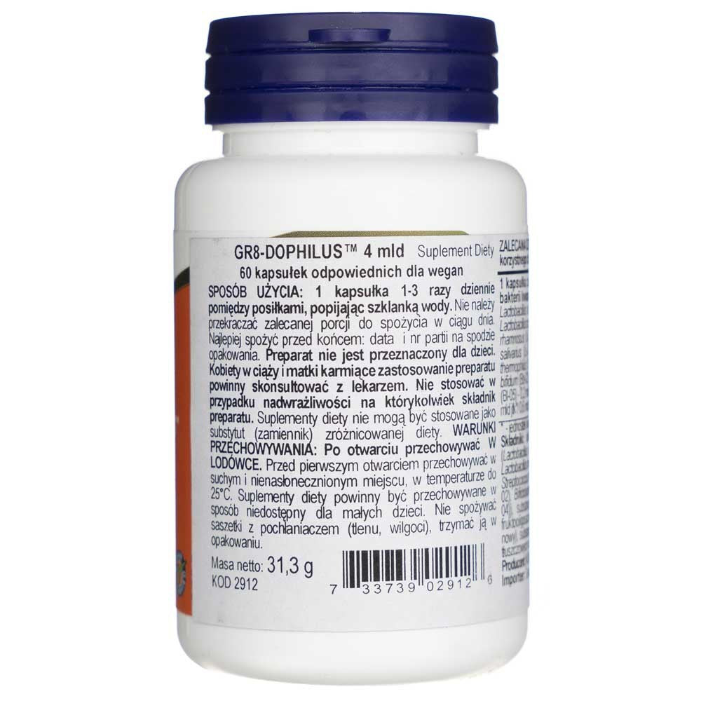 NOW FOODS Gr8-Dophilus – 60 kapslit
