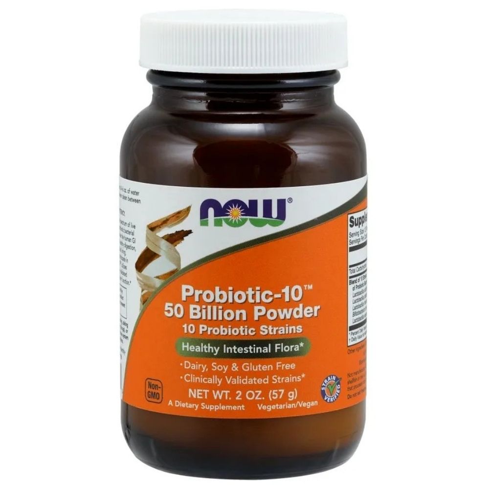 NOW FOODS Probiotic-10 (probiootikum) 50 miljardit – 57 g