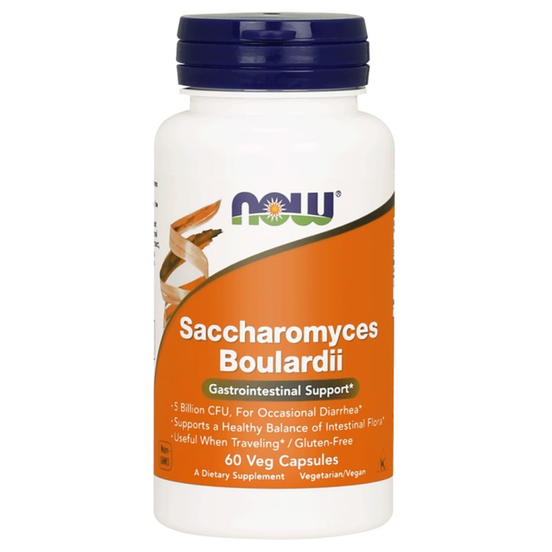 NOW FOODS probiootikum Saccharomyces Boulardii – 60 kapslit