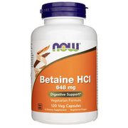 NOW FOODS betaiinvesinikkloriid 648 mg – 120 kapslit