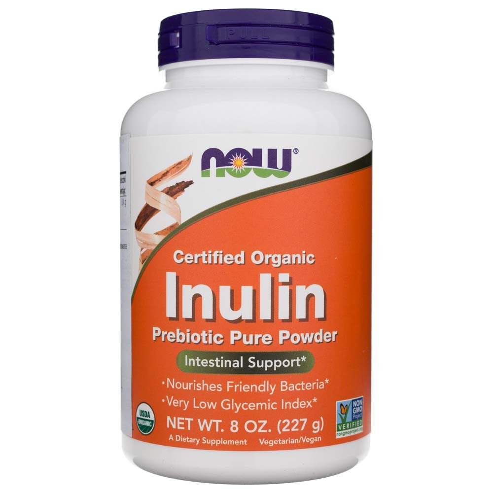 NOW FOODS inuliinipulber, orgaaniline – 227 g