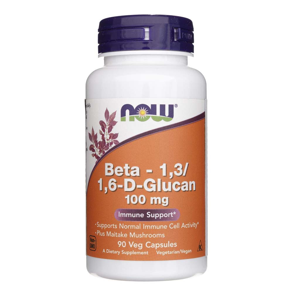 NOW FOODS beeta-1,3/1,6 D glükaan 100 mg – 90 kapslit