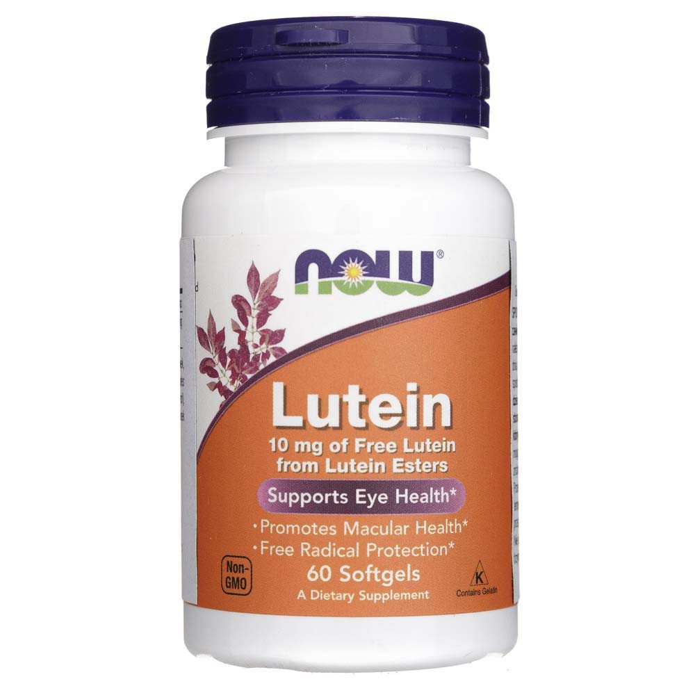 NOW FOODS luteiin 10 mg – 60 kapslit