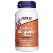 NOW FOODS ubikvinool, eriti tugev, 200 mg – 60 kapslit