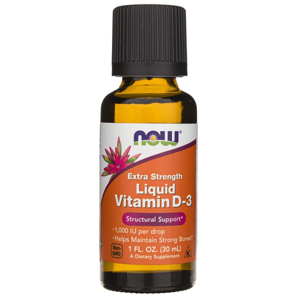 NOW FOODS vedel D3-vitamiin, eriti tugev, 1000 RÜ – 30 ml