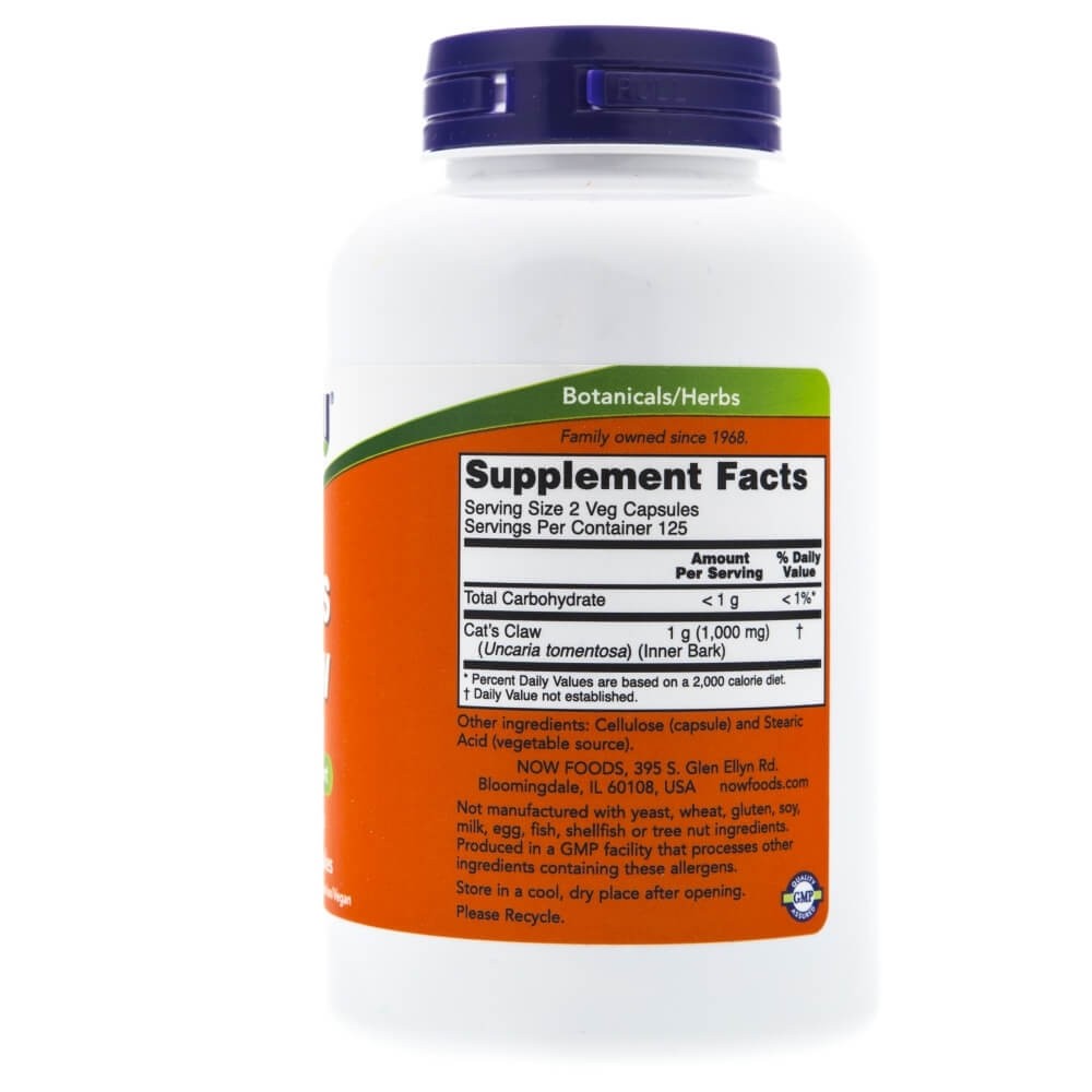 NOW FOODS Karvane kassiküüs 500 mg – 250 kapslit