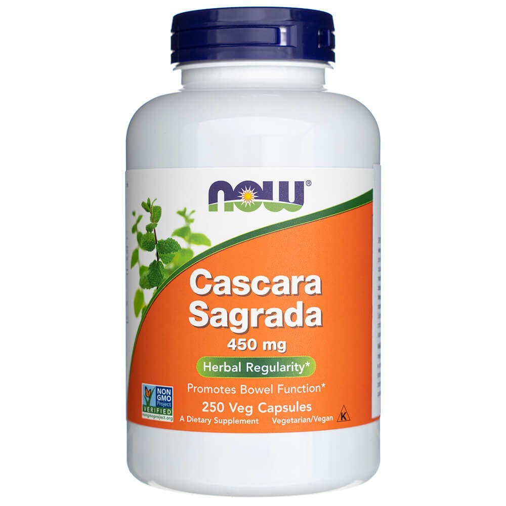 NOW FOODS Cascara Sagrada 450 mg – 250 kapslit