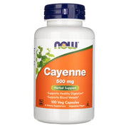 NOW FOODS Cayenne Pepper 500 mg – 100 kapslit