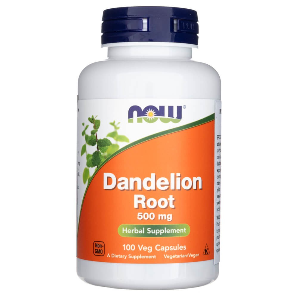 NOW FOODS võilille juur 500 mg – 100 kapslit