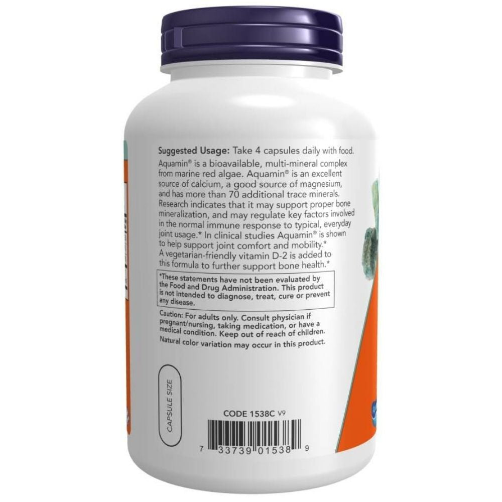 NOW FOODS punased mineraalsed merevetikad Aquamin® – 180 kapslit