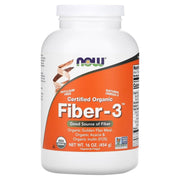 NOW FOODS Fiber-3, toidukiudude pulber – 454 g
