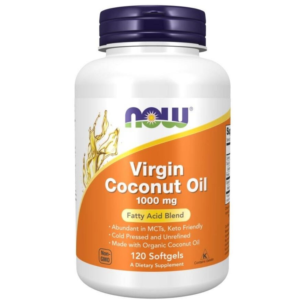 NOW FOODS kookosõli 1000 mg – 120 kapslit