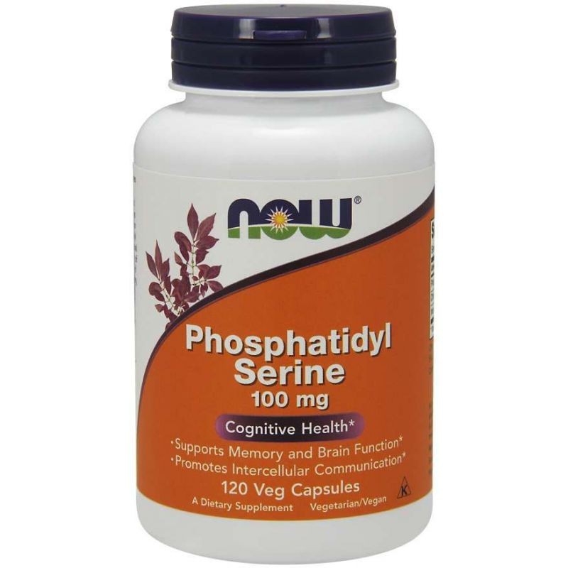 NOW FOODS fosfatidilseriinas 100 mg – 120 kapslit