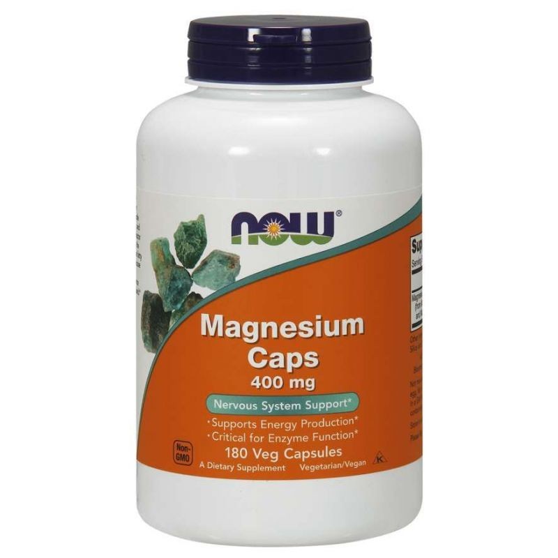 NOW FOODS magneesium 400 mg – 180 kapslit