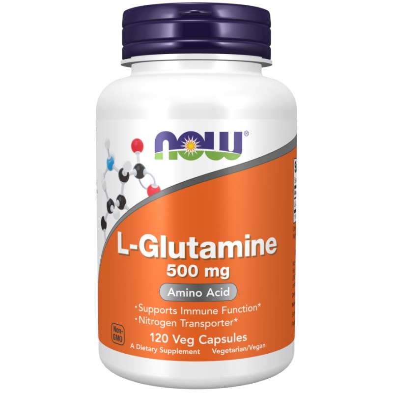 NOW FOODS L-glutamiin 500 mg – 120 kapslit