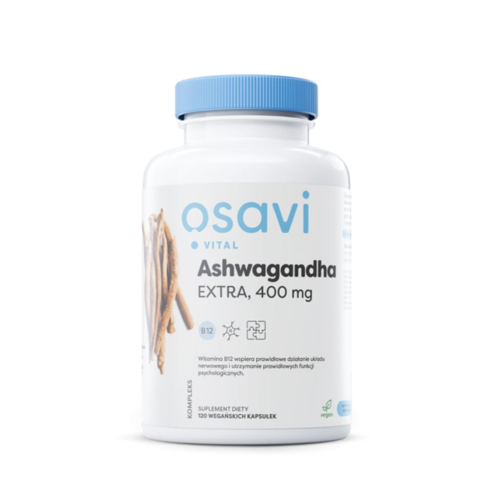 Osavi Ashwagandha Extra 400 mg – 120 taimetoitlase kapslit