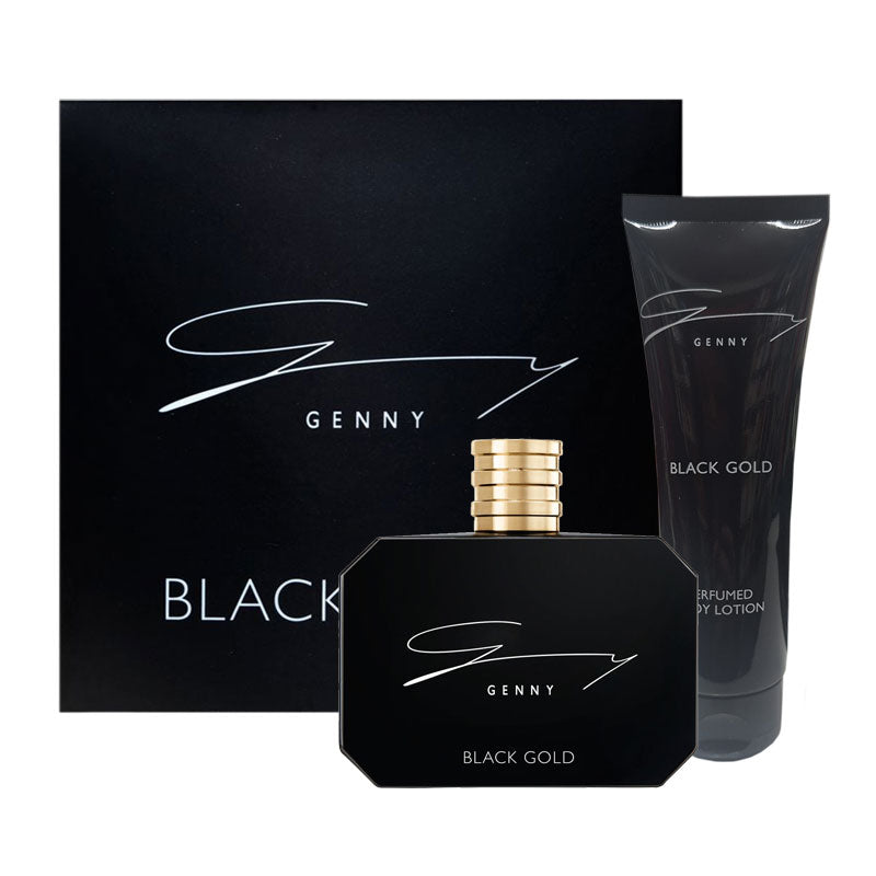 Set Genny: Black Gold, Moisturizing, Daily, Body Lotion, 100 ml + Black Gold, Eau De Toilette, For Women, 100 ml