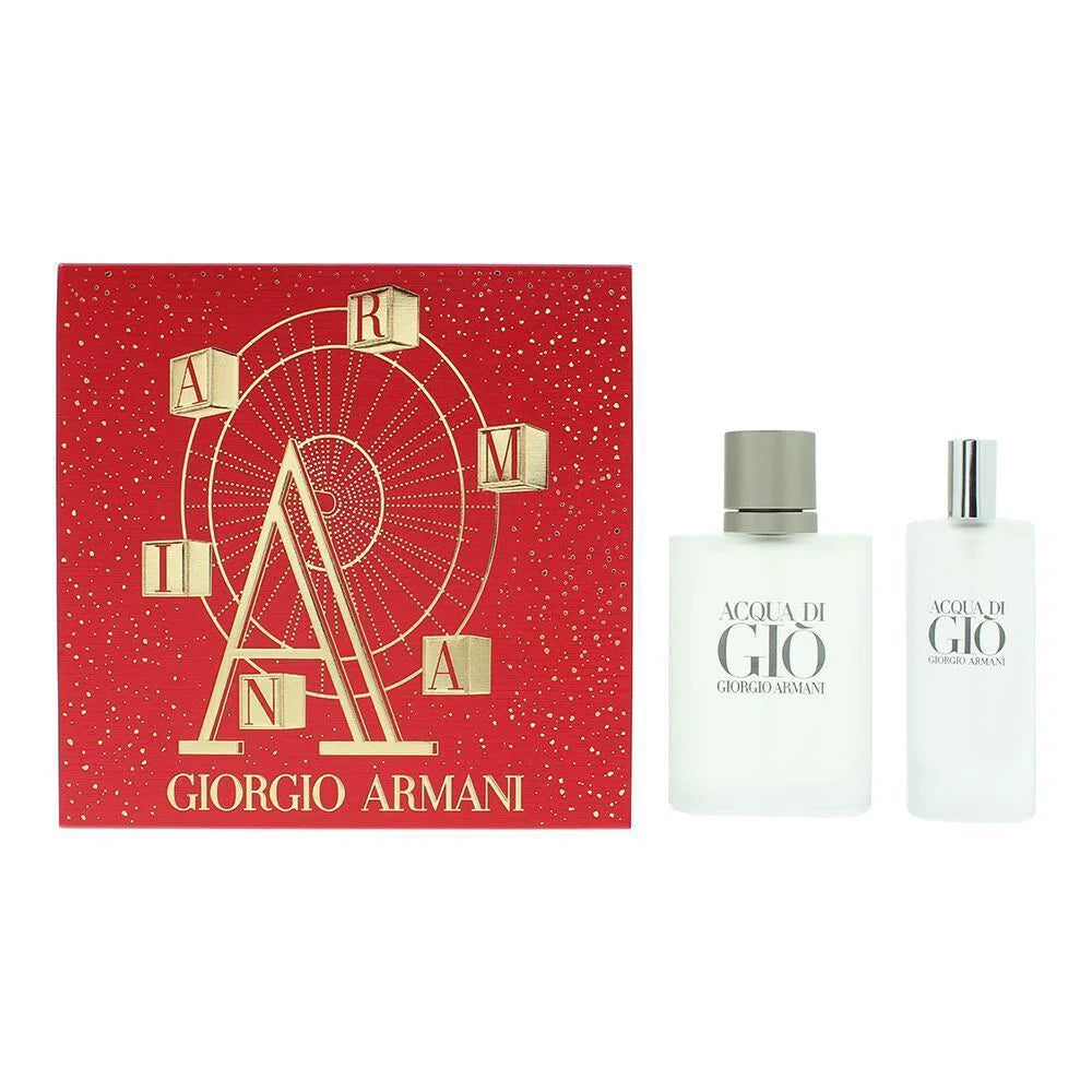 Set Giorgio Armani: Acqua di Gio, Eau De Toilette, For Men, 50 ml + Acqua di Gio, Eau De Toilette, For Men, 15 ml