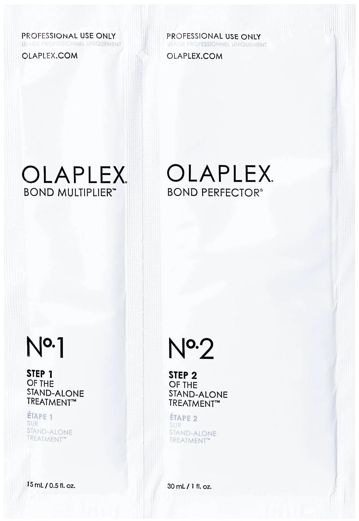 Stand Alone Set Olaplex: No.1 Bond Multiplier, Hair Lotion Treatment, Bond Repair, 15 ml + No.2 Bond Perfector, Hair Cream Treatment, 30 ml