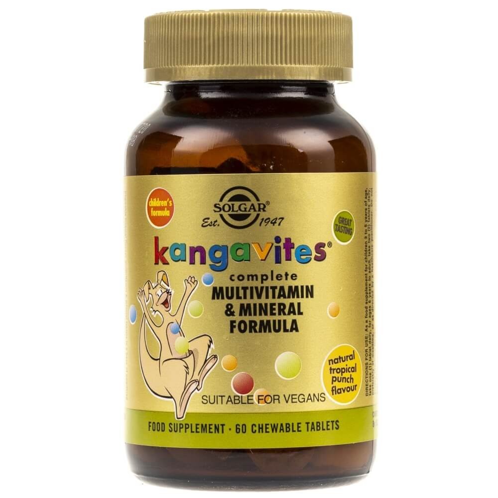 SOLGAR Känguru vitamiinid lastele (troopilise maitsega) – 60 närimistabletti