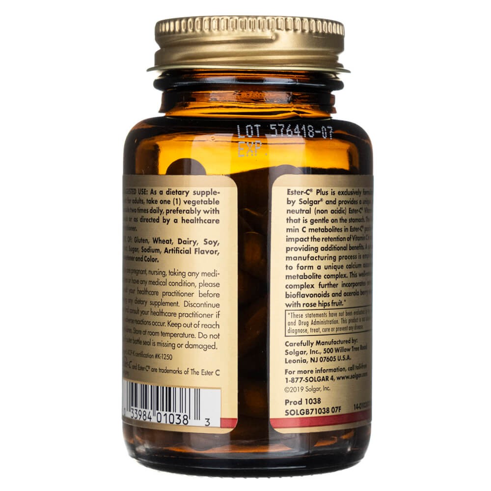SOLGAR Ester-C ja C-vitamiin 500 mg – 50 kapslit