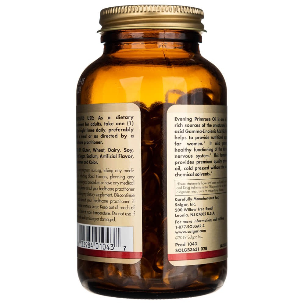 SOLGAR kuningakepiõli 500 mg – 180 kapslit