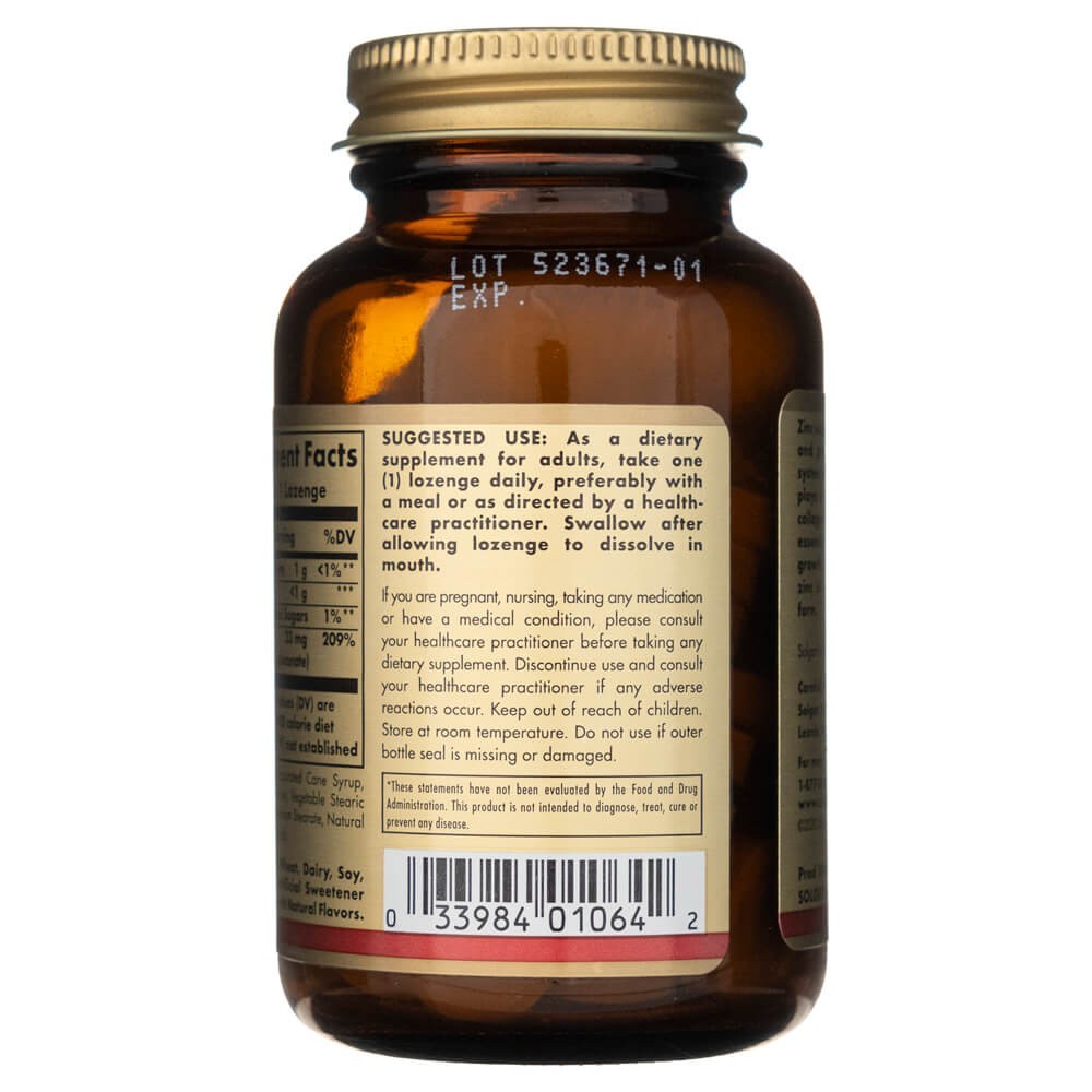 SOLGAR Flavo-Zinc tsink – 50 närimistabletti