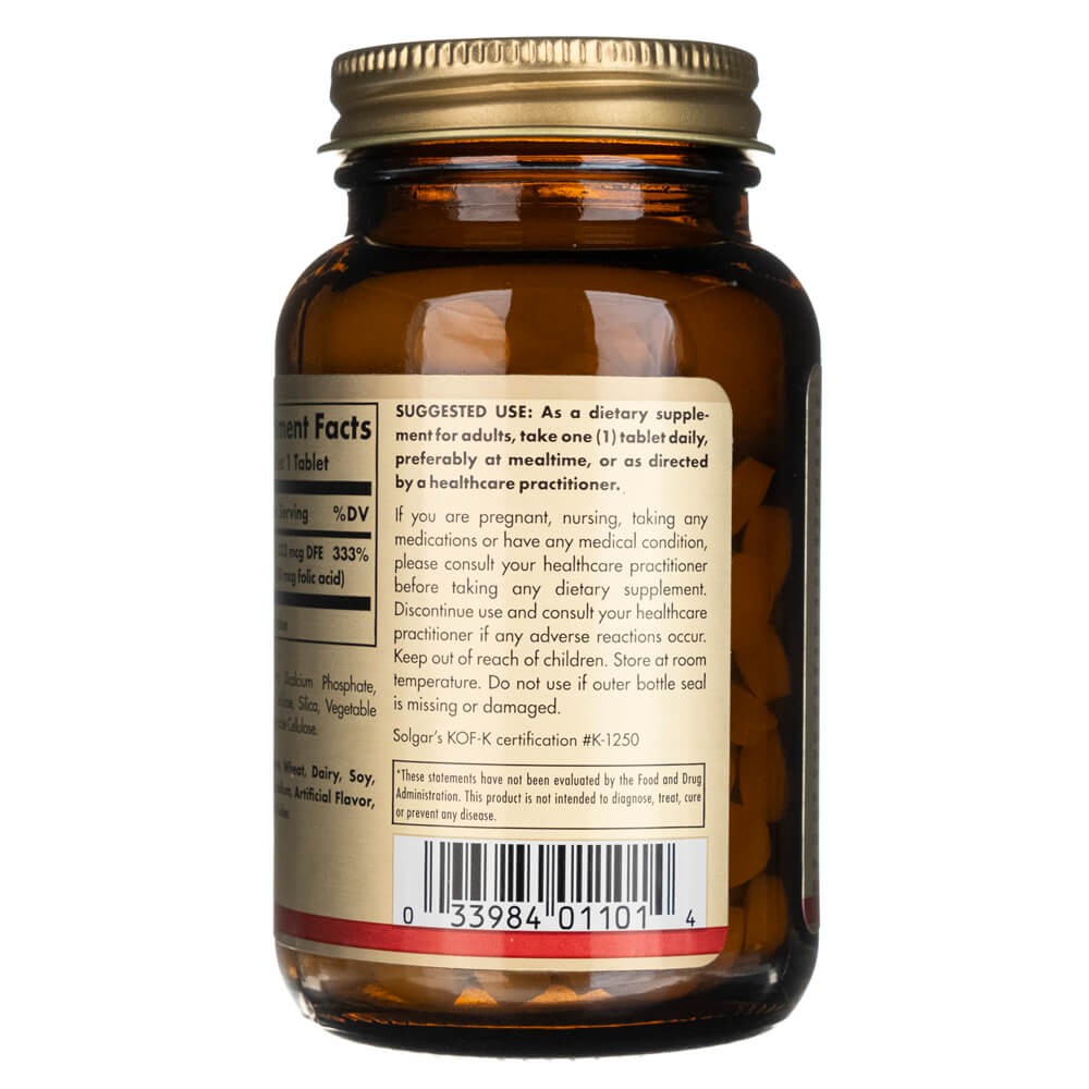 SOLGAR foolhape 800 mcg – 250 tabletti