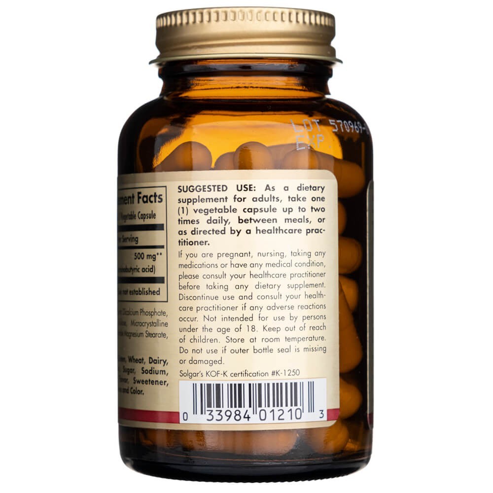 SOLGAR GABA 500 mg - 50 kapslit