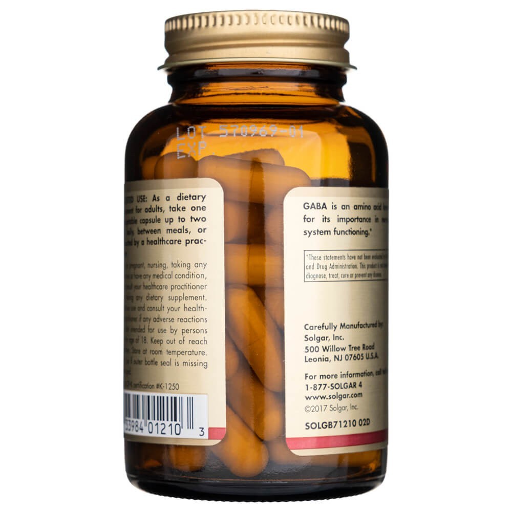 SOLGAR GABA 500 mg - 50 kapslit