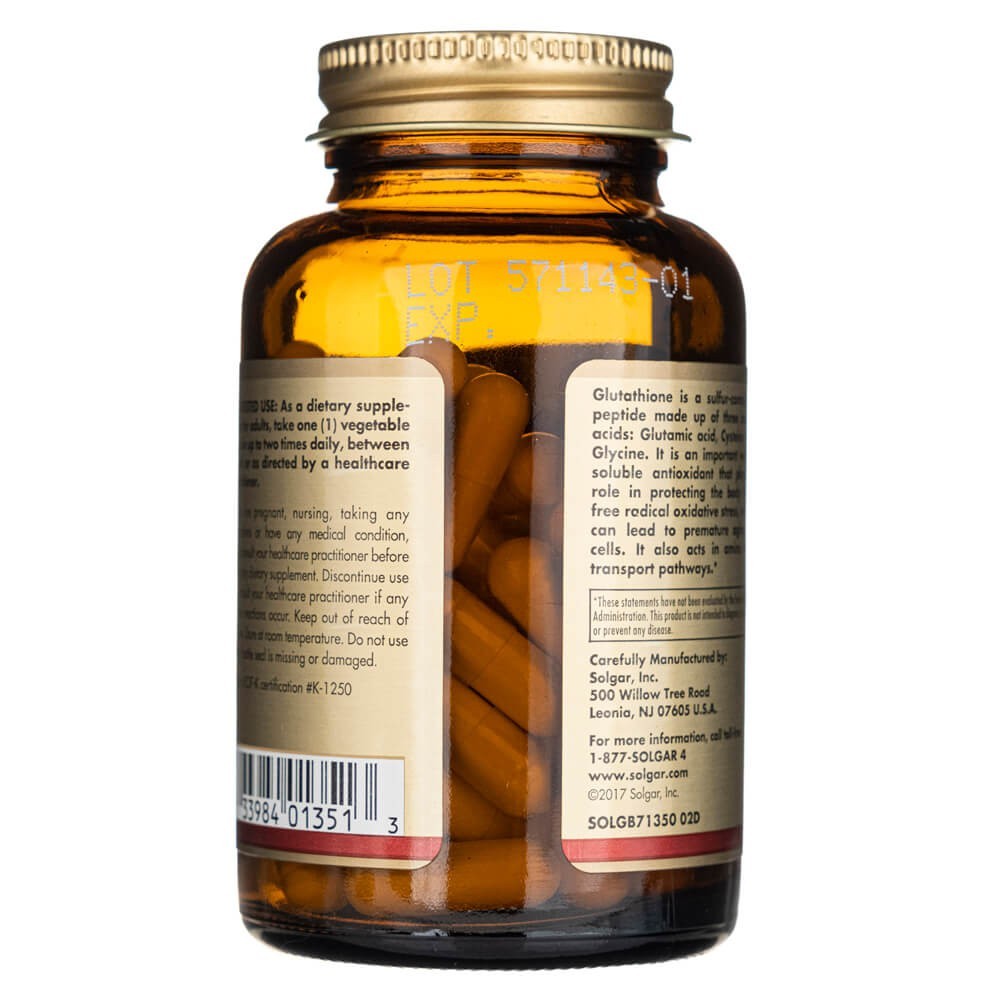 SOLGAR L-glutatioon redutseeritud 250 mg – 60 kapslit