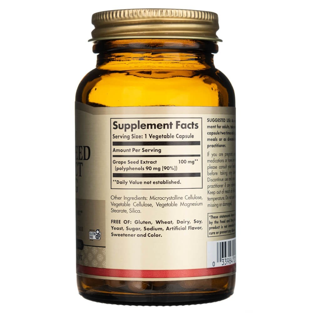 SOLGAR viinamarjaseemne ekstrakt 100 mg – 60 kapslit