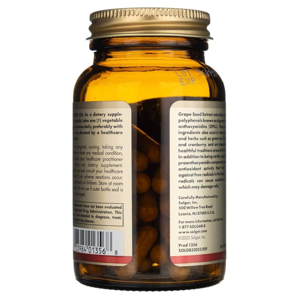 SOLGAR viinamarjaseemne ekstrakt 100 mg – 60 kapslit