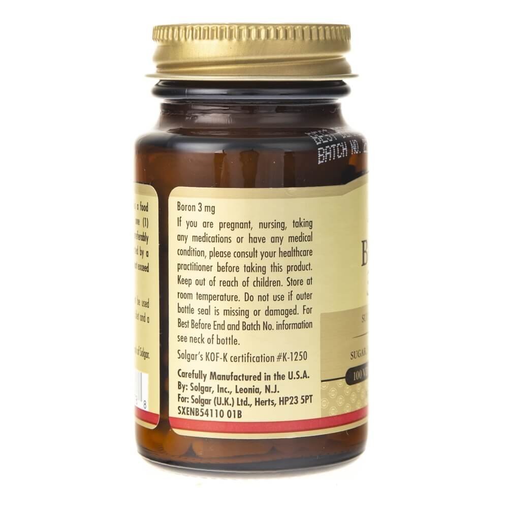 SOLGAR boor 3 mg – 100 kapslit