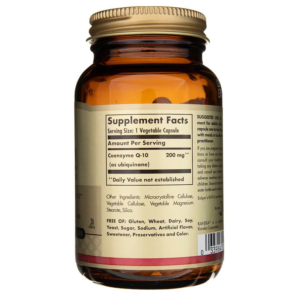 SOLGAR Vegan CoQ-10 200 mg – 60 kapslit