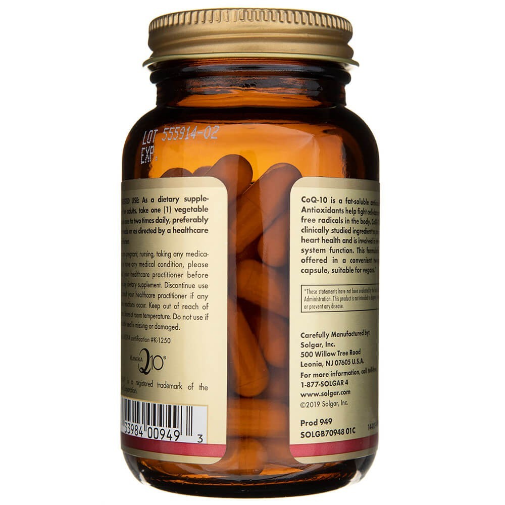SOLGAR Vegan CoQ-10 200 mg – 60 kapslit