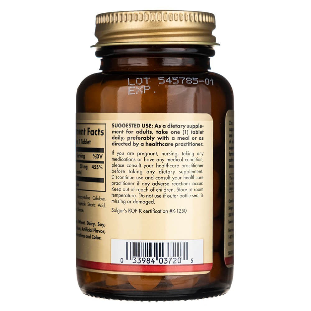 SOLGAR tsink 50 mg – 100 tabletti