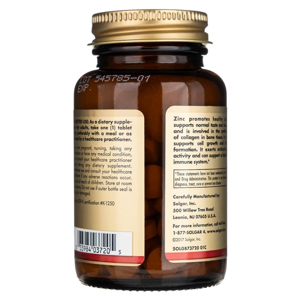 SOLGAR tsink 50 mg – 100 tabletti