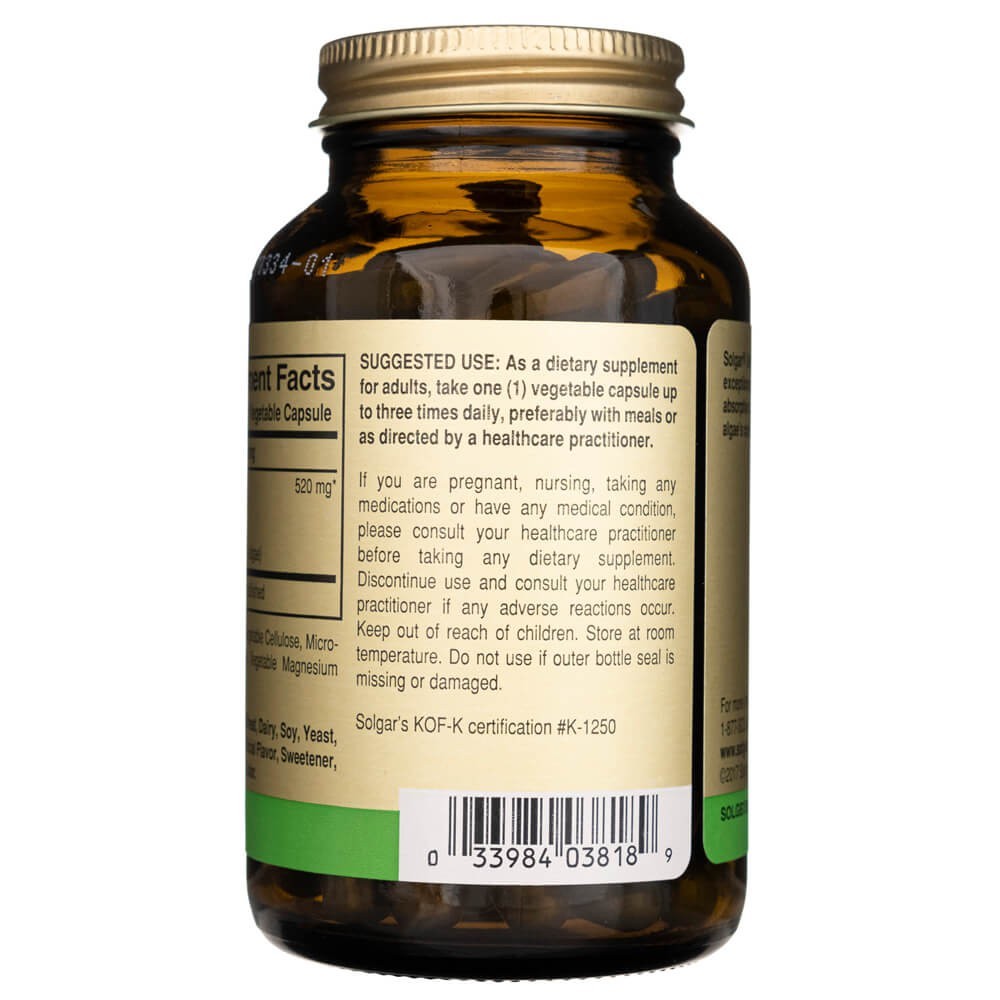 SOLGAR chlorella 520 mg – 100 kapslit