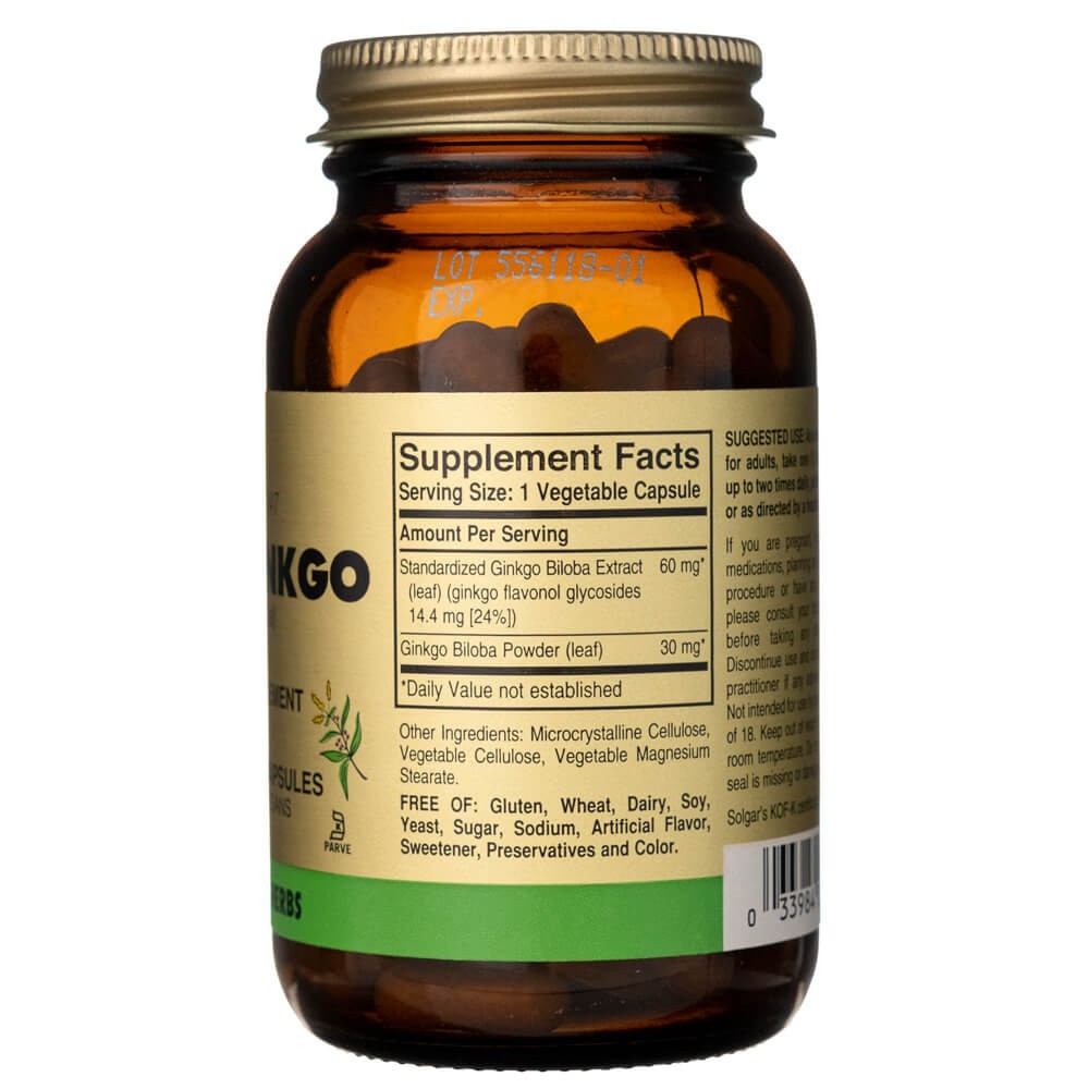 SOLGAR Super Ginkgo – 120 kapslit