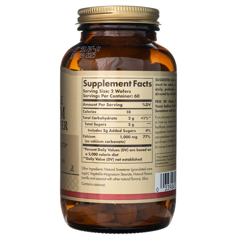 SOLGAR kaltsium 500 mg – 120 närimistabletti