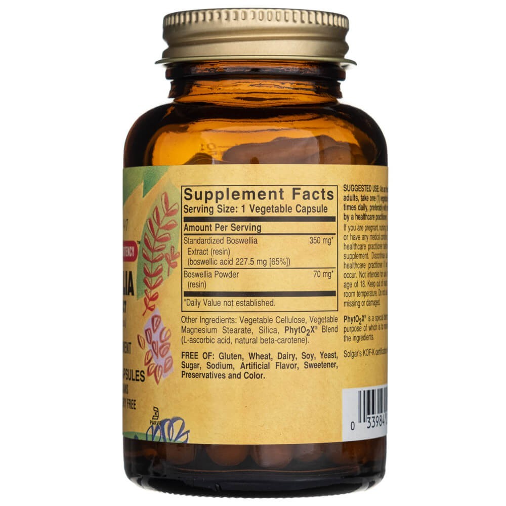 SOLGAR SFP Boswellia vaikude ekstrakt – 60 kapslit