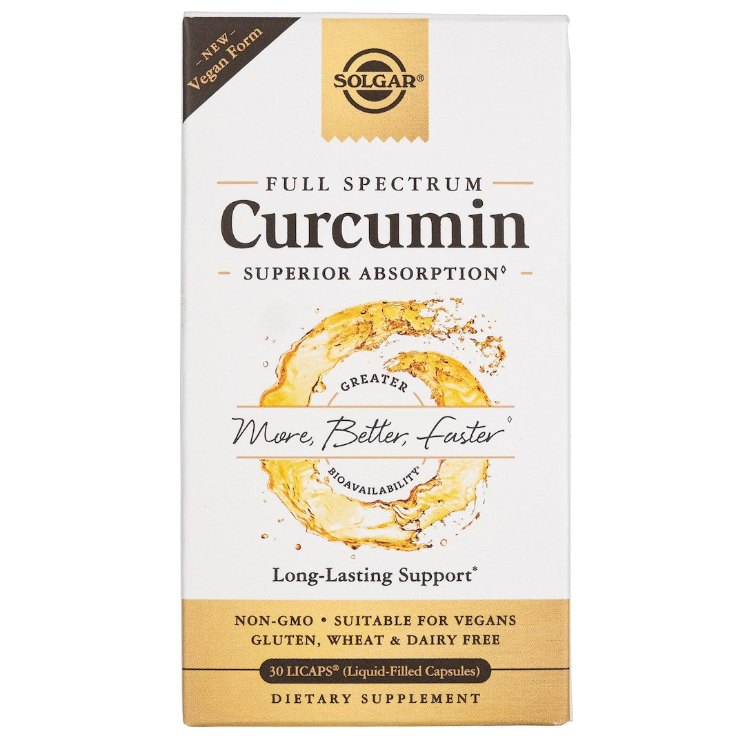 SOLGAR Full Spectrum kurkumiini vedelekstrakt – 30 kapslit