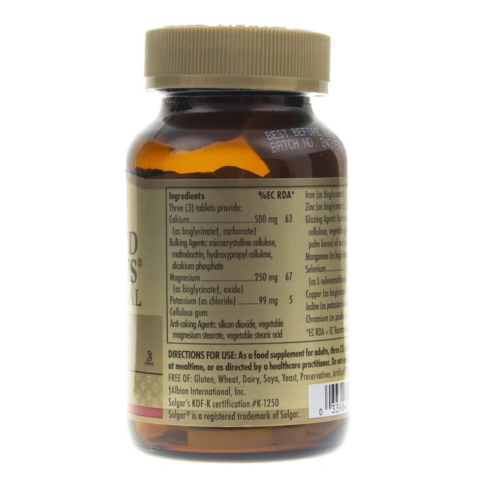 SOLGAR mineraalsoolade kelaadid – 90 tabletti